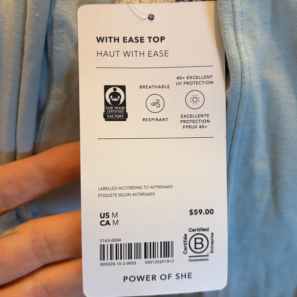 NWT Athleta With Ease Top Size M - Picture 4 of 5